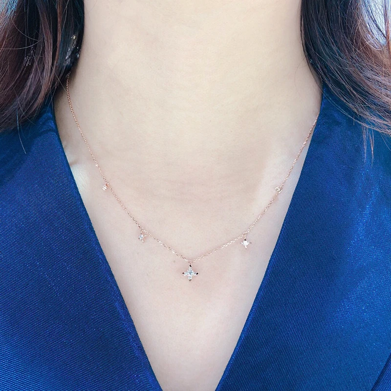 AINUOSHI 18K White Gold Round Cut 0.205ct Natural Diamond Star O Chain Necklace for Women Wedding Occasion Wear Jewelry 18''
AINUOSHI 18K White Gold Round Cut 0.205ct Natural Diamond Star O Chain Necklace for Women Wedding Occasion Wear Jewelry 18''