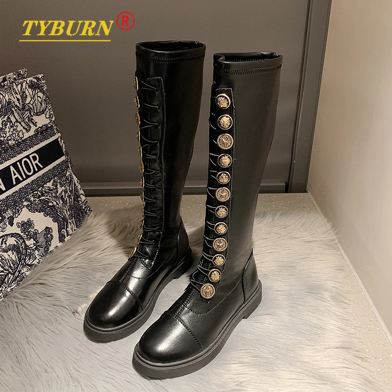 Leather Mid-heel Knee-high Boots Women's Boots Thick Heel Black Brown Slim Stretch Shoes Lace Up Autumn and Winter Women's Boots
Leather Mid-heel Knee-high Boots Women's Boots Thick Heel Black Brown Slim Stretch Shoes Lace Up Autumn and Winter Women's Boots