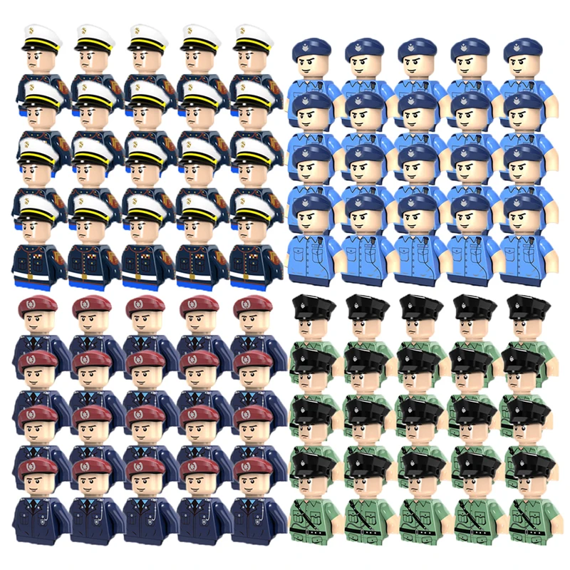 City Policeman Figurine Building Blocks Military Navy Marine Corps Soldiers Movie Characters Pirates Mermaid Captain Figures Toy
City Policeman Figurine Building Blocks Military Navy Marine Corps Soldiers Movie Characters Pirates Mermaid Captain Figures Toy