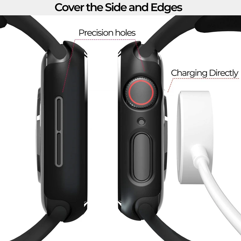 Slim Fit Case for Apple Watch Series 6 SE 5 4 3 Tempered Glass Screen Protector PC Bumper Case for IWatch 6 40 44 38 42mm Band
Slim Fit Case for Apple Watch Series 6 SE 5 4 3 Tempered Glass Screen Protector PC Bumper Case for IWatch 6 40 44 38 42mm Band