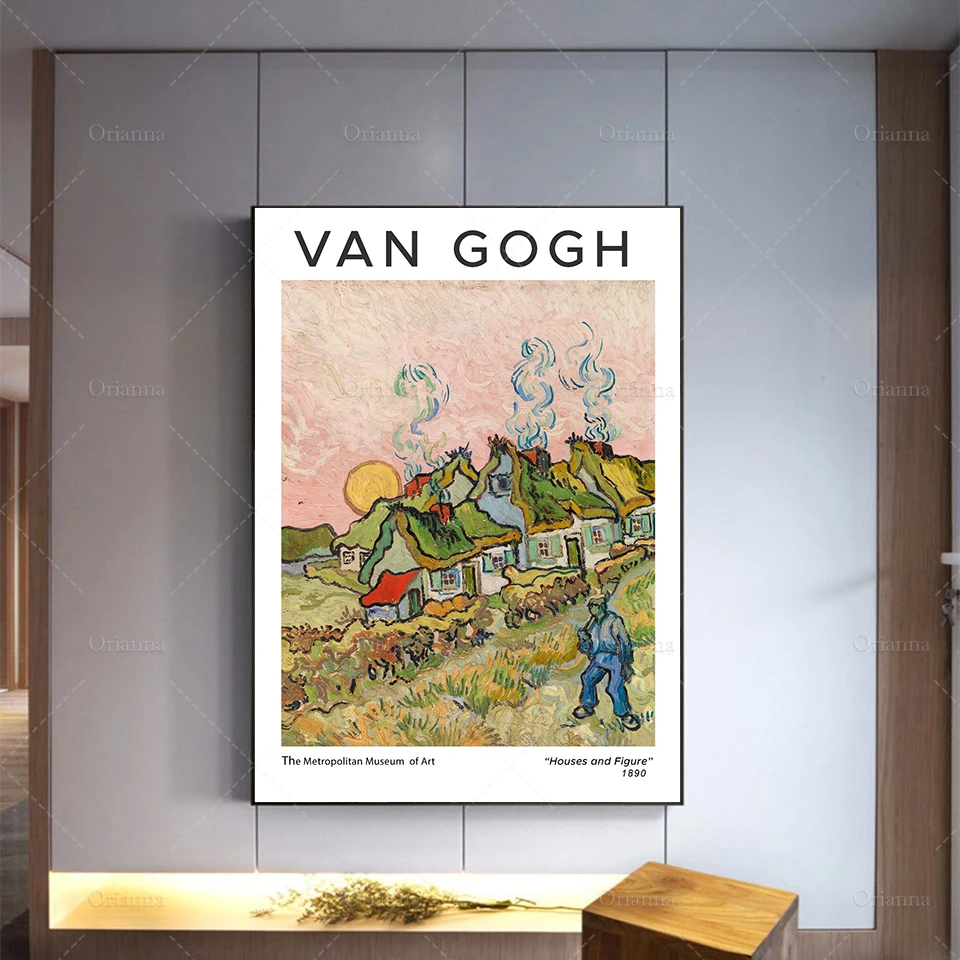 Vintage Poster Print - Houses and Figure 1890 - Exhibition poster - Van Gogh Poster Print - Van Gogh Wall Art Poster Print -
Vintage Poster Print - Houses and Figure 1890 - Exhibition poster - Van Gogh Poster Print - Van Gogh Wall Art Poster Print -