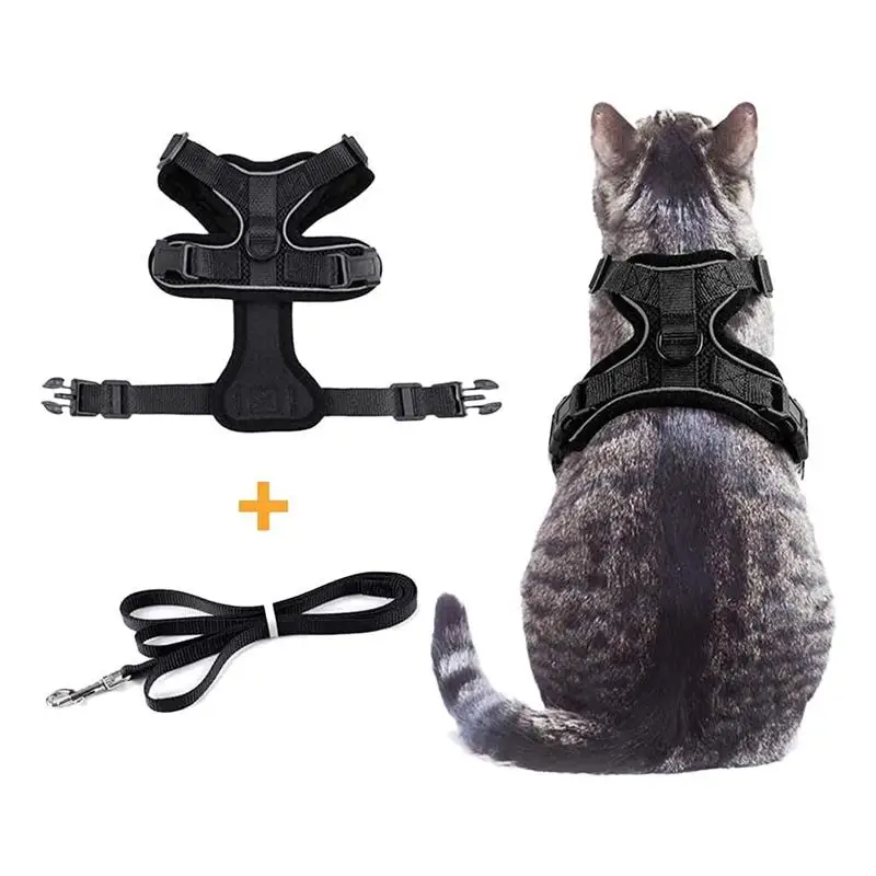 Accessories for cats Collar Adjustable Vest with Leash Cat necklace
Accessories for cats Collar Adjustable Vest with Leash Cat necklace