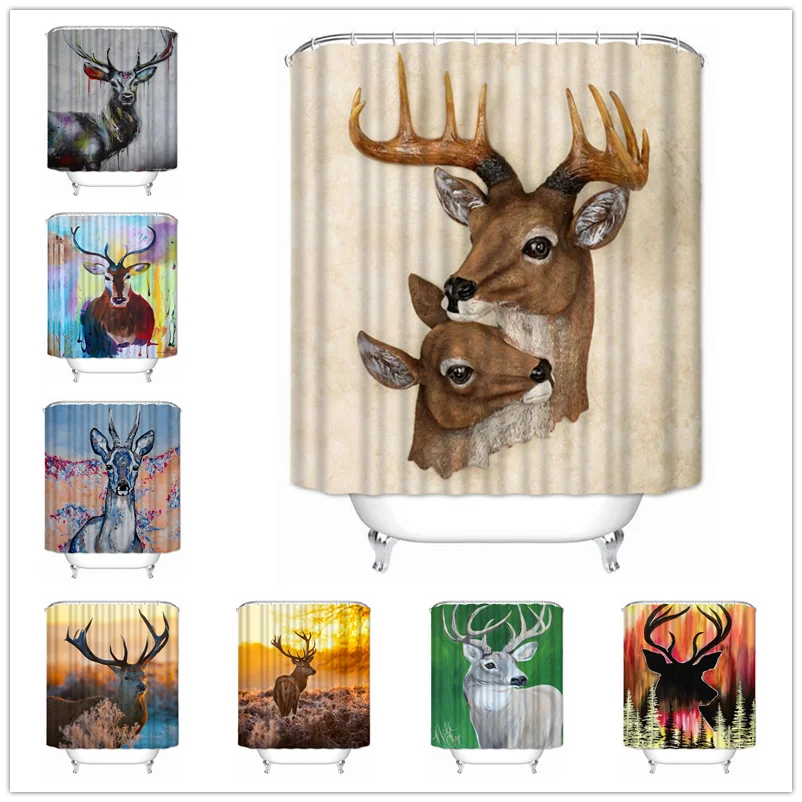 Musife Custom High Quality deer Shower Curtain Waterproof Bathroom Polyester Fabric Bathroom Curtain
Musife Custom High Quality deer Shower Curtain Waterproof Bathroom Polyester Fabric Bathroom Curtain