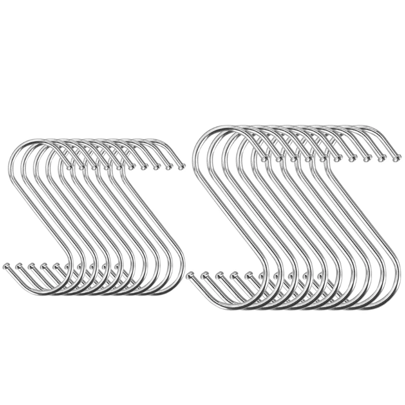 10 шт., S-образные крючки для вешалки из нержавеющей стали
10 шт., S-образные крючки для вешалки из нержавеющей стали