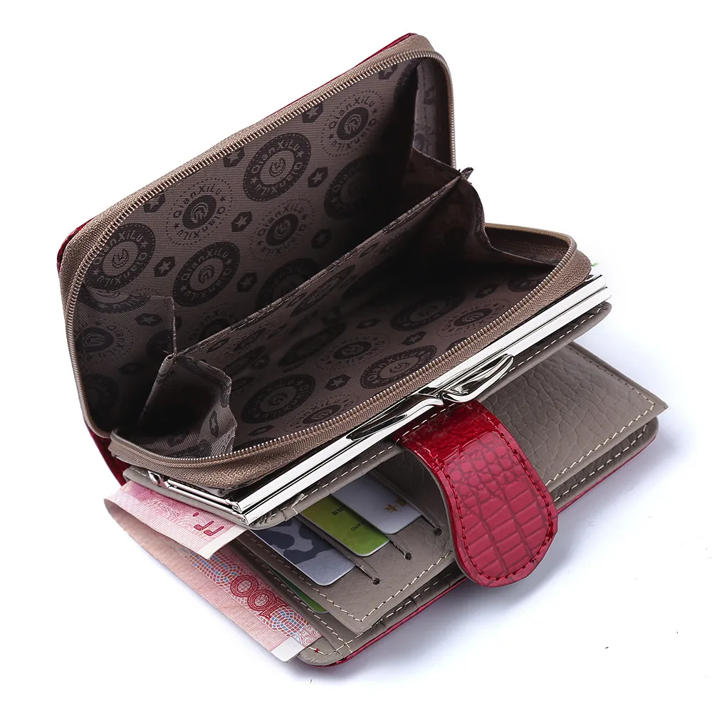 Womens Wallet Clasp Women’s Leather Handbag Zipper Women Small Clutch Cartera Mujer Grande Con Piel #3 | Багаж и сумки