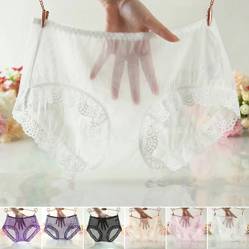 Women's Sexy Underpants Briefs Solid Color Ultra-Thin Mesh Transparent Seamless Soft Comfortable Mesh Embroidery Underpants
Women's Sexy Underpants Briefs Solid Color Ultra-Thin Mesh Transparent Seamless Soft Comfortable Mesh Embroidery Underpants