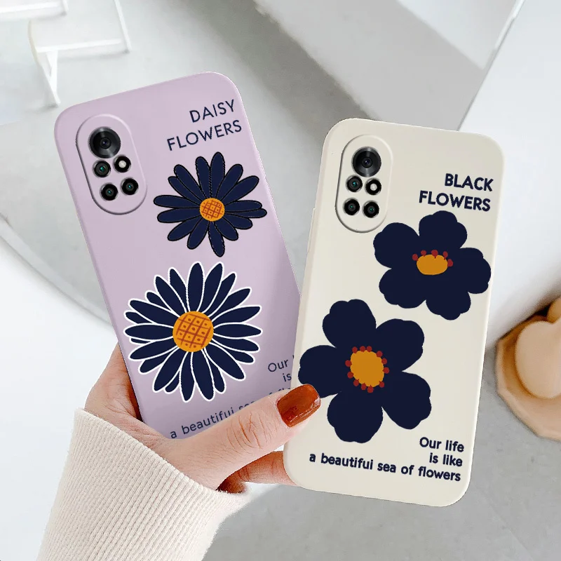 Black Flowers Liquid Silicone Case For Huawei Nova 8 7 Pro SE 6 SE 5 Pro 5Z 5I 5Ipro 5T 4 4E Ultra Thin Phone Back Cover
Black Flowers Liquid Silicone Case For Huawei Nova 8 7 Pro SE 6 SE 5 Pro 5Z 5I 5Ipro 5T 4 4E Ultra Thin Phone Back Cover