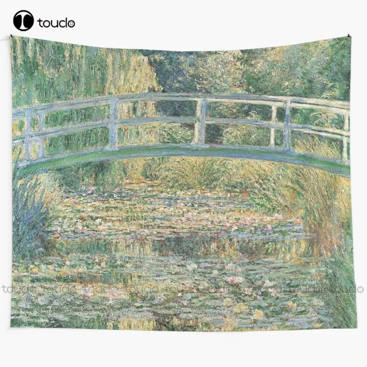 

Hd. The Water Lily Pond By Claude Monet. High Definition Tapestry Blanket Tapestry Bedroom Bedspread Decoration Hanging Wall