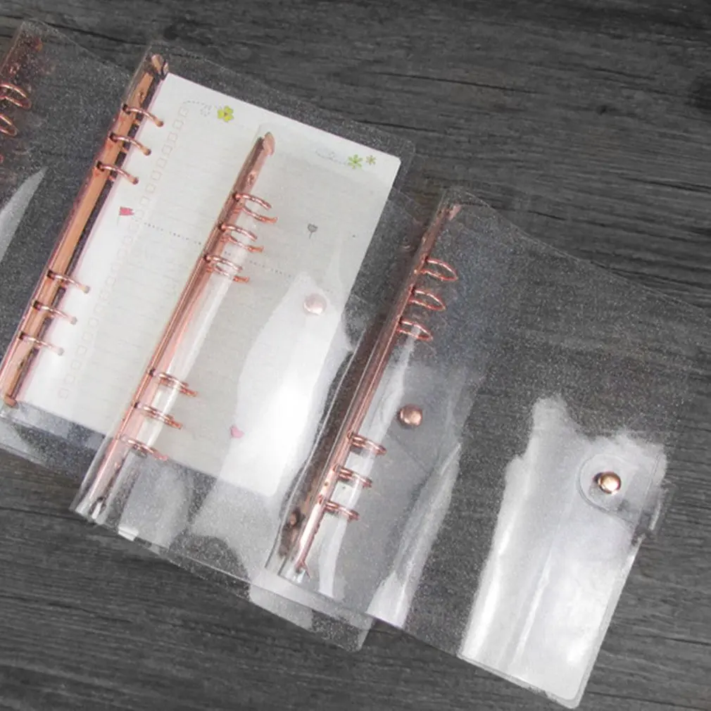 1Pc Transparent Plastic Clip File Folder A5/A6 Notebook Loose Leaf Ring Binder Planner Agenda School Office Supplies
1Pc Transparent Plastic Clip File Folder A5/A6 Notebook Loose Leaf Ring Binder Planner Agenda School Office Supplies