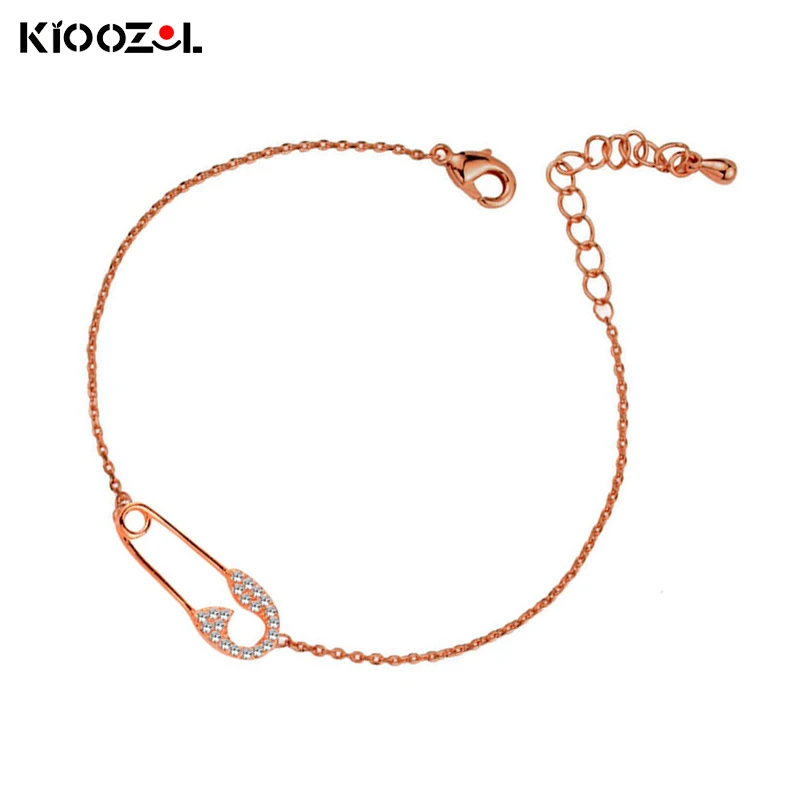 KIOOZOL Fashion Glamour Back Needle Shape Rose Gold Silver Color Bracelet Crystal Jewelry Women Bracelet Accessories 032 KO2 
KIOOZOL Fashion Glamour Back Needle Shape Rose Gold Silver Color Bracelet Crystal Jewelry Women Bracelet Accessories 032 KO2