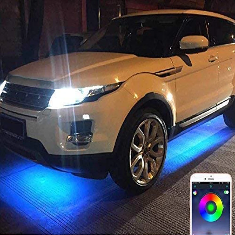LED Daytime Running Waterproof Headlights Strip Tube Lights Underglow RGB Underbody Neon Accent DEL with Wireless Remote Control
LED Daytime Running Waterproof Headlights Strip Tube Lights Underglow RGB Underbody Neon Accent DEL with Wireless Remote Control