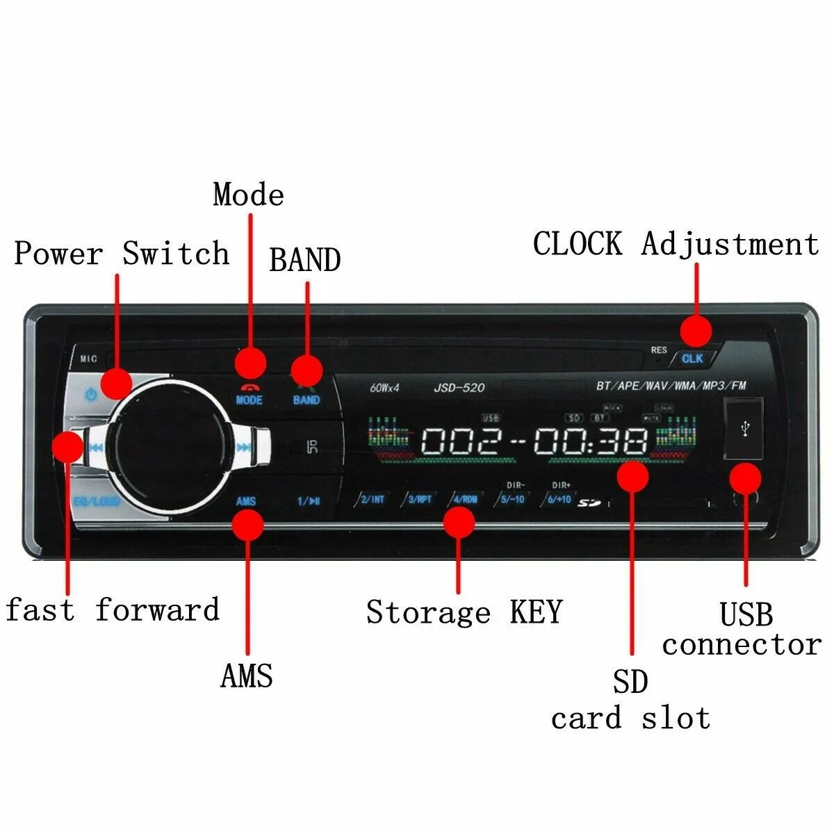 24V 1 Din Car Stereo FM Radio MP3 Player Dash Part Bluetooth Head Unit SD FM Aux Input Receiver Multimedia Autoradio Player
24V 1 Din Car Stereo FM Radio MP3 Player Dash Part Bluetooth Head Unit SD FM Aux Input Receiver Multimedia Autoradio Player
