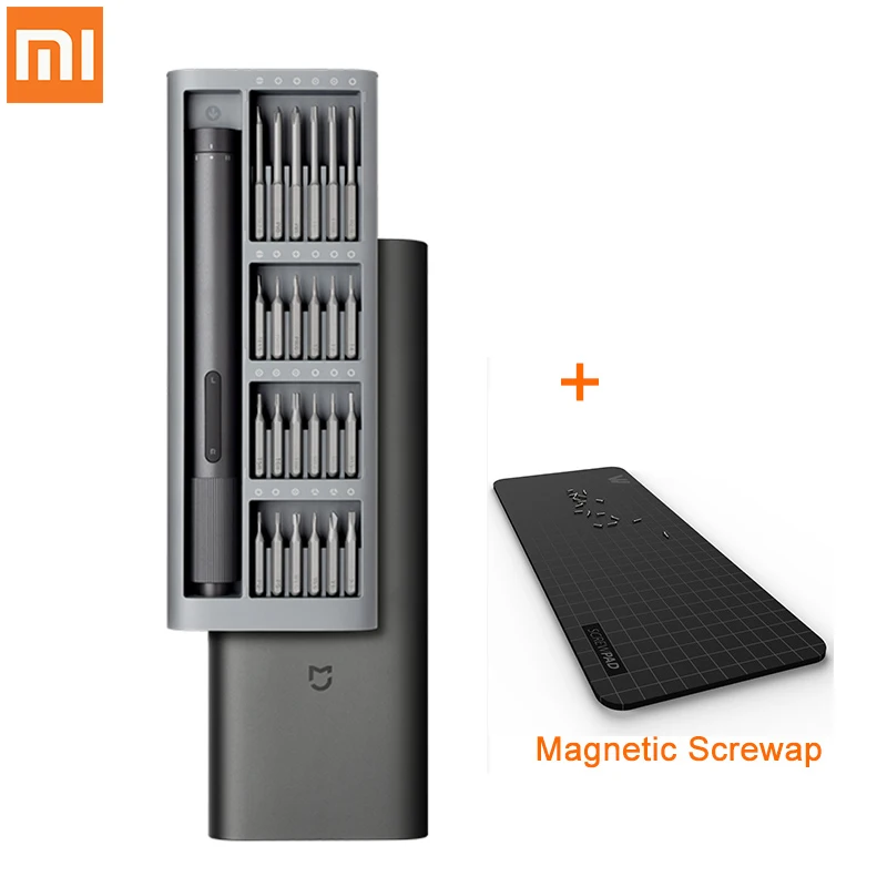 Набор электрических отверток Xiaomi Mijia, комплект из 24 прецизионных отверток S2, с 2 редукторами и регулировкой крутящего момента, с магнитным ал... 
Набор электрических отверток Xiaomi Mijia, комплект из 24 прецизионных отверток S2, с 2 редукторами и регулировкой крутящего момента, с магнитным ал...