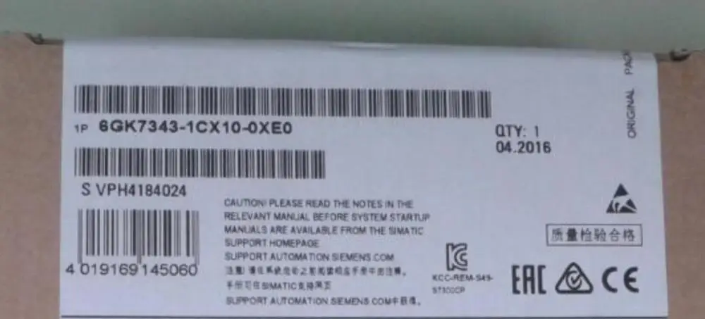 CP343-1Lean 6GK7343-1CX10-0XE0 Ethernet
CP343-1Lean 6GK7343-1CX10-0XE0 Ethernet