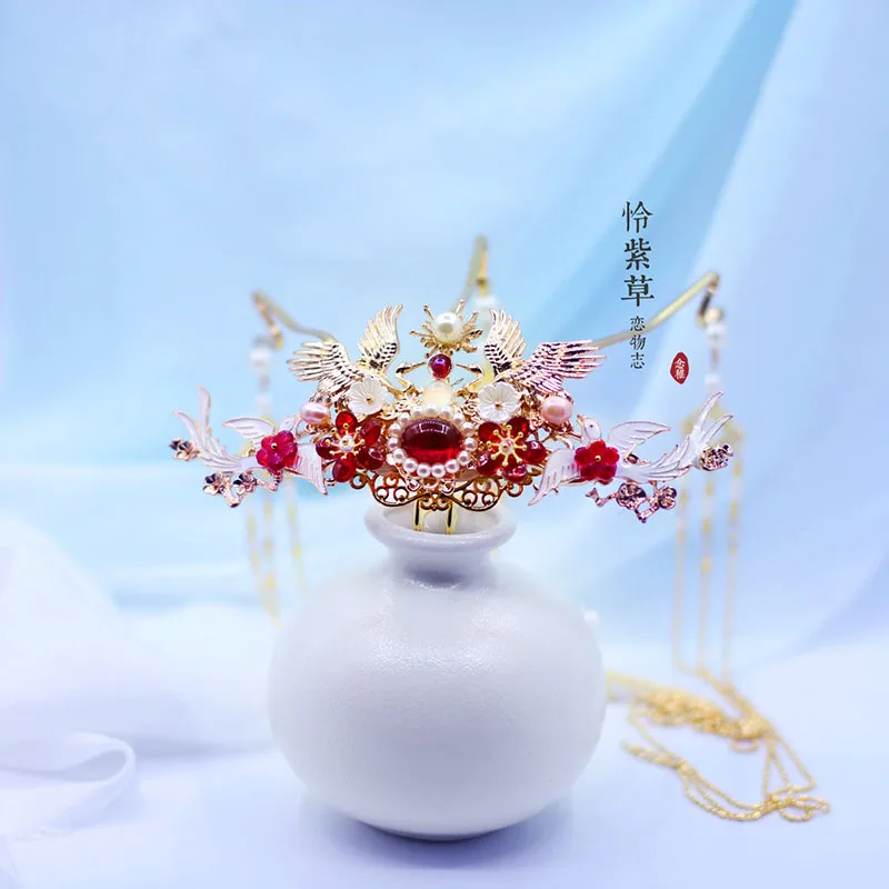 Головной убор Hanfu в старинном стиле аксессуары для костюма супер сказочная головная повязка Классический