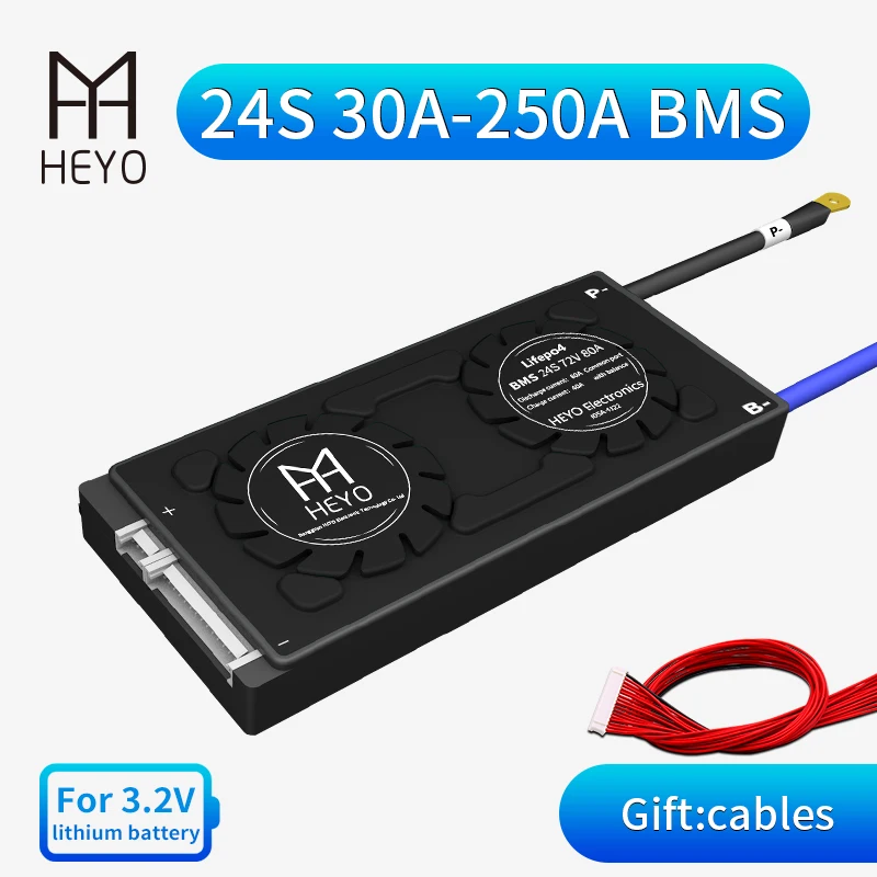 18650 bms Lipo 24S 72V 30A 40A 50A 60A BMS LiFepo4 250A литиевый LFE аккумулятор солнечная панель UPS