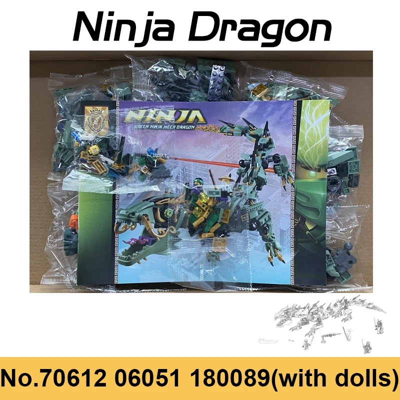 592pcs Green Flying Mech Dragon Movie Series Compatible With 70612 Lloyd Figures Bricks Building Blocks Toy For Boy Gifts
592pcs Green Flying Mech Dragon Movie Series Compatible With 70612 Lloyd Figures Bricks Building Blocks Toy For Boy Gifts