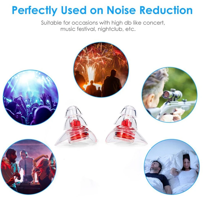 Noise Cancelling Hearing Protection Earplugs for Concerts Sleeping Bar DJ Motor Sports Reusable Silicone Ear Plugs
Noise Cancelling Hearing Protection Earplugs for Concerts Sleeping Bar DJ Motor Sports Reusable Silicone Ear Plugs