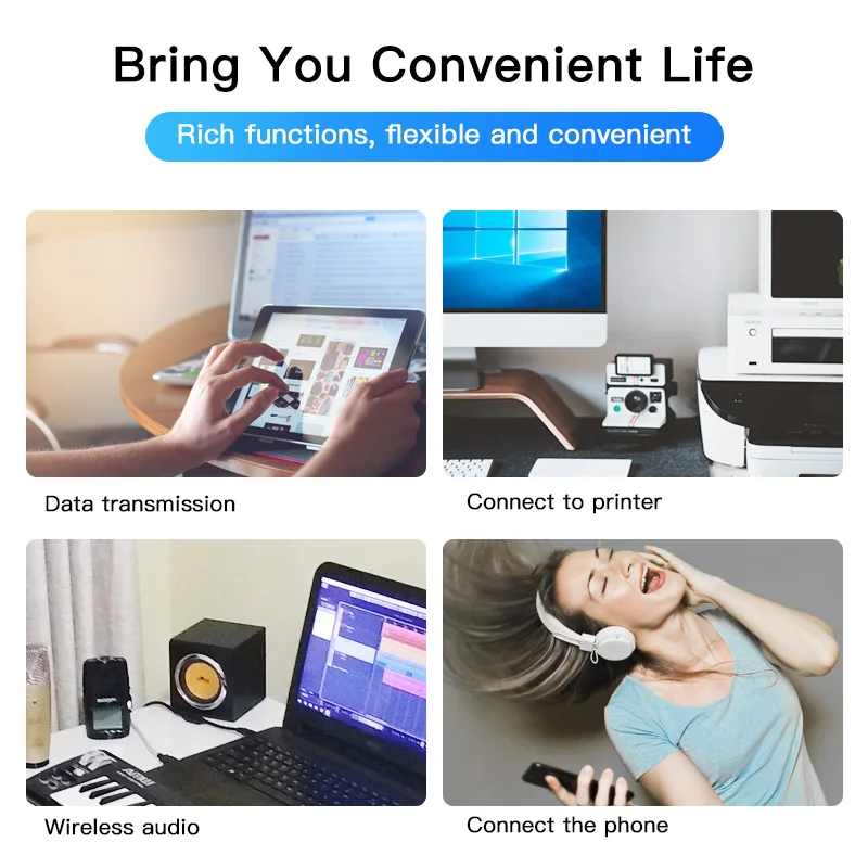 ANMONE Wireless USB Bluetooth Adapter for Computer Bluetooth 4.0 Dongle PC Adapter Wireless Sender USB Receiver Transmitter
ANMONE Wireless USB Bluetooth Adapter for Computer Bluetooth 4.0 Dongle PC Adapter Wireless Sender USB Receiver Transmitter