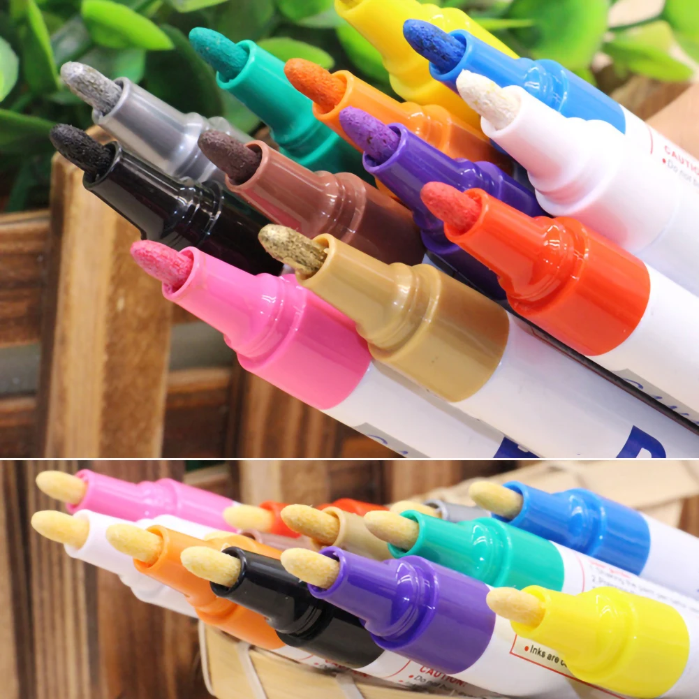 Metallic Marker Pen Waterproof Permanent Paint For Painting Pens Student Supplies Craftwork Art Signature Lettering
Metallic Marker Pen Waterproof Permanent Paint For Painting Pens Student Supplies Craftwork Art Signature Lettering