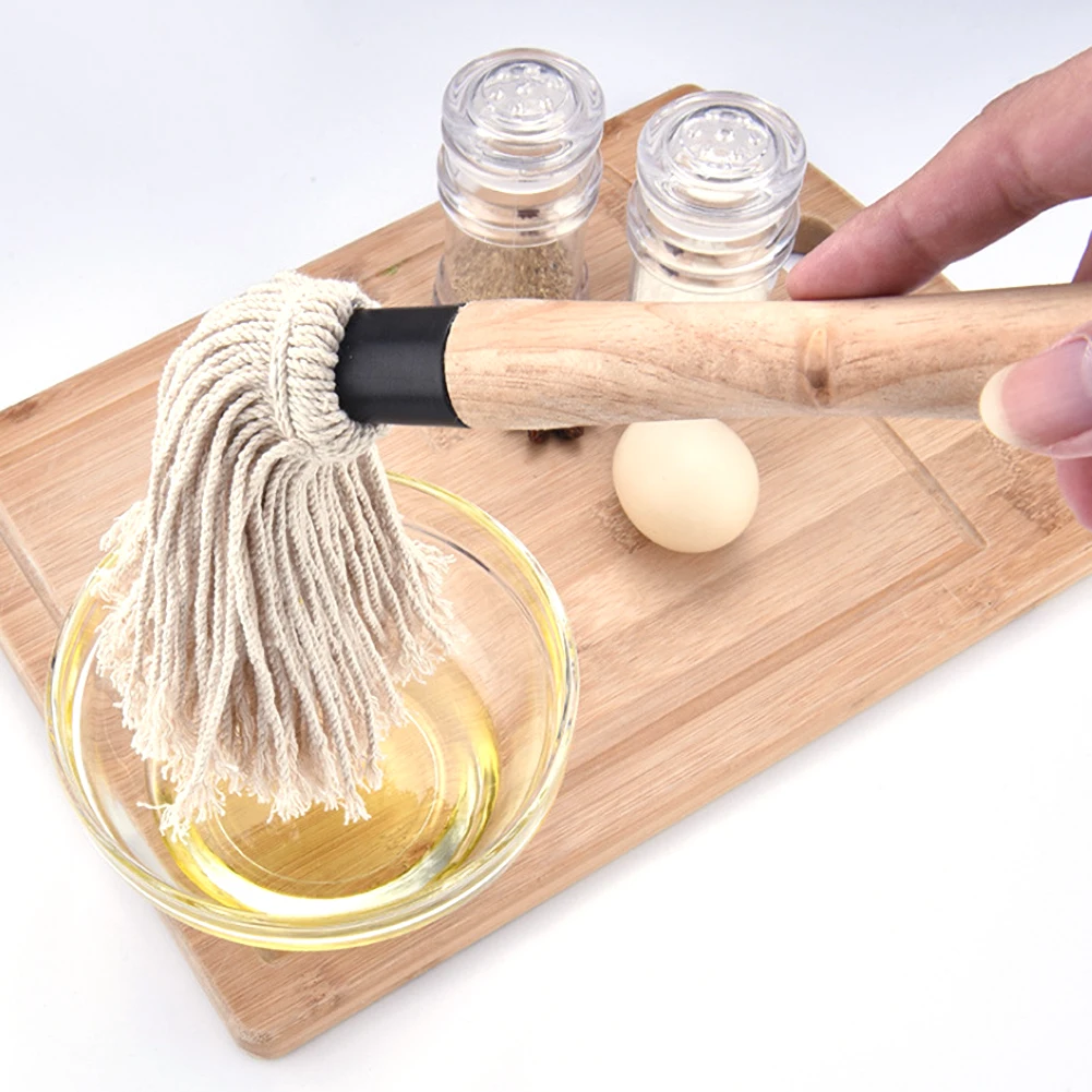 Cotton Basting Mop BBQ Brush Long Wood Handle Sauce Mop Basting Brushe Thread Bake Oil Brush Cook BBQ Kitchen Accessories
Cotton Basting Mop BBQ Brush Long Wood Handle Sauce Mop Basting Brushe Thread Bake Oil Brush Cook BBQ Kitchen Accessories