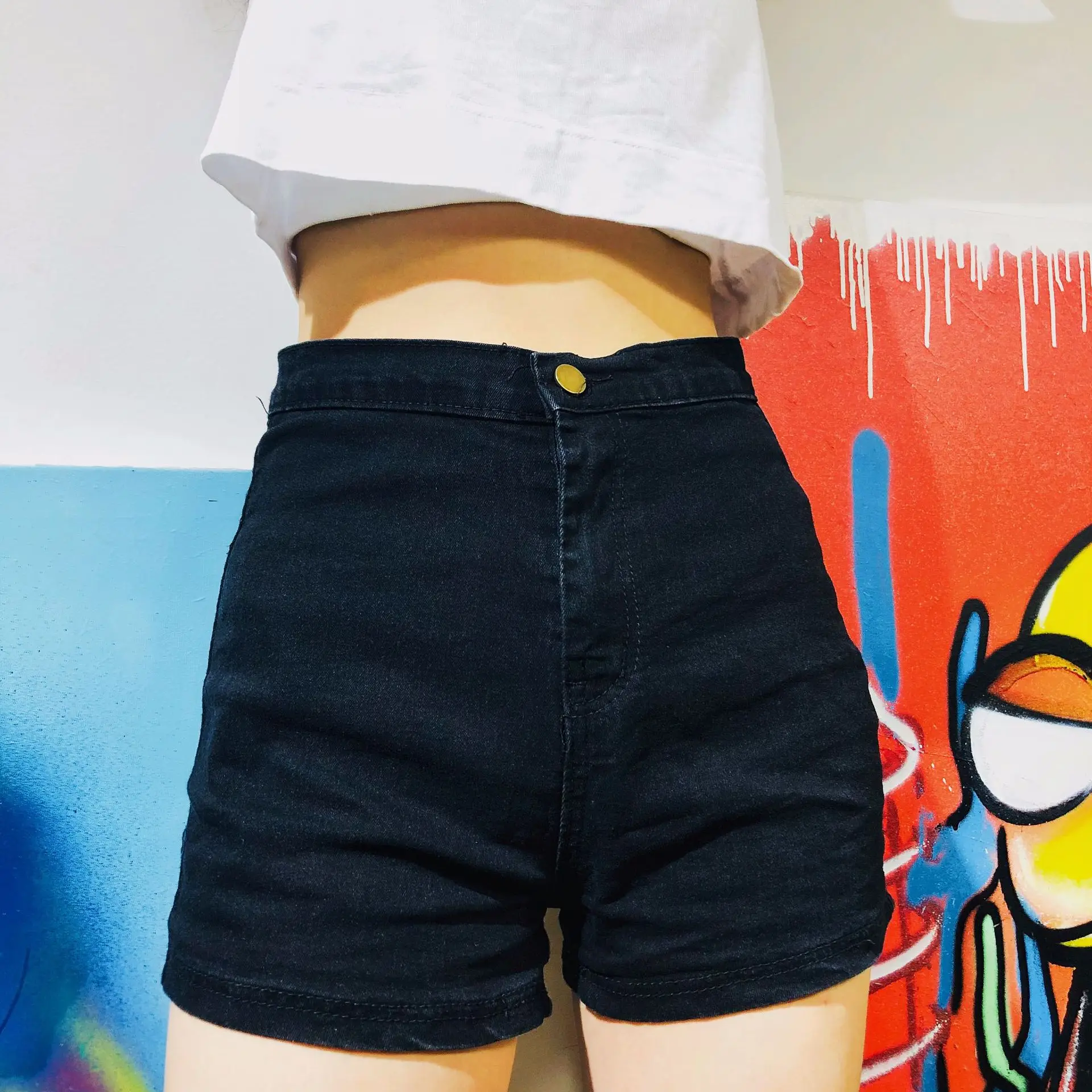 Womens Jeans Sweatpants Denim Short Black Shorts Women's Fashion Casual Stretch Tight Skinny Denim Hip Wrap Shorts Ropa De Mujer 
Womens Jeans Sweatpants Denim Short Black Shorts Women's Fashion Casual Stretch Tight Skinny Denim Hip Wrap Shorts Ropa De Mujer