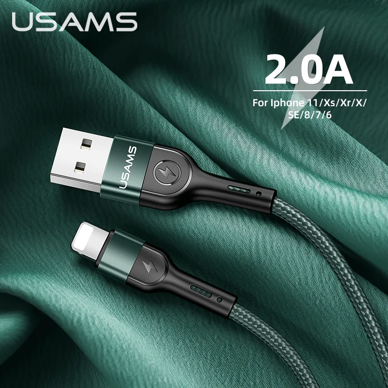 USAMS USB Type C кабель Lightning для Iphone 11 pro max Xs Xr X SE 8 7 6 plus 6s 5s ipad air mini быстрой зарядки|Кабели