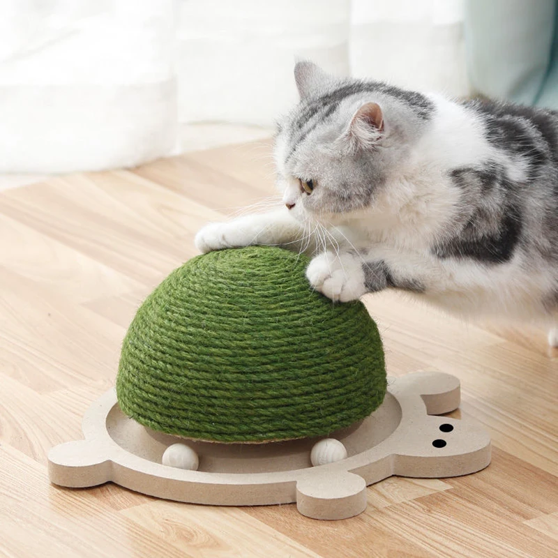 

Cat Scratcher Sisal Scraper Wood Balls Toys For Cats Accessories Scratching Cat Toy Kitten Claw Sharpener Durable Pet Furniture