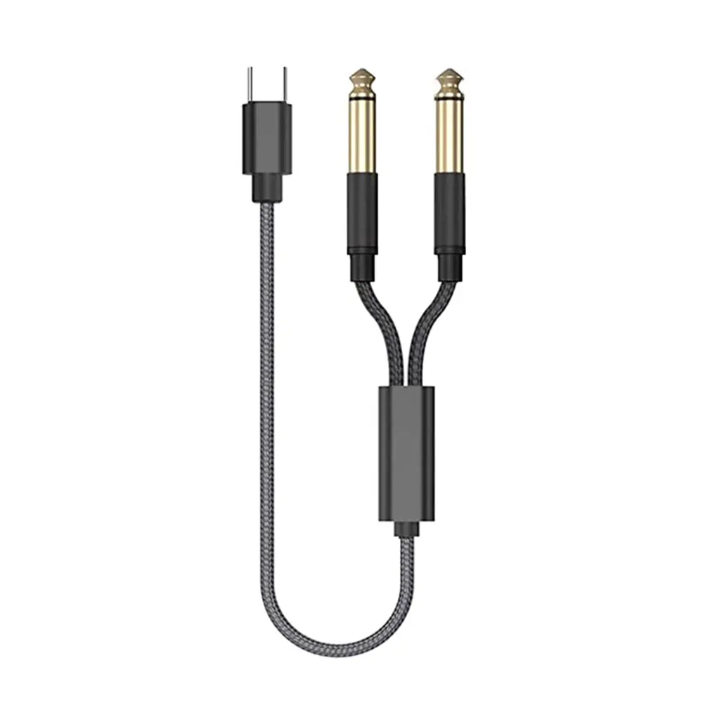 Adapter Type C To Dual 6.35 Mono Line Portable Excellent Audio Cable Design Usb-c To Dual 6.35y Splitter Cable Dropshipping
Adapter Type C To Dual 6.35 Mono Line Portable Excellent Audio Cable Design Usb-c To Dual 6.35y Splitter Cable Dropshipping