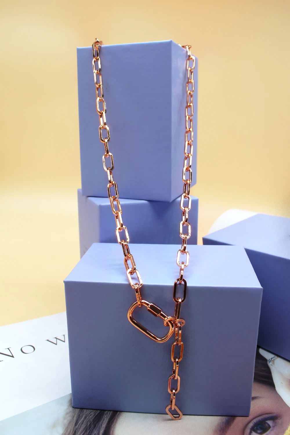 Trendy Punk Lock Pendant Clavicle Chain Necklace for Women Girls Rose Gold Color Party Chunky Choker Necklaces Boho Jewelry Gift
Trendy Punk Lock Pendant Clavicle Chain Necklace for Women Girls Rose Gold Color Party Chunky Choker Necklaces Boho Jewelry Gift