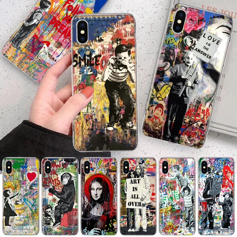 Banksy Graffiti Art Abstract Funny Soft Phone Case For IPhone 11 12 13 14 Pro MAX XR X XS Mini Apple 8 7 Plus 6 6S SE 5S Fundas
Banksy Graffiti Art Abstract Funny Soft Phone Case For IPhone 11 12 13 14 Pro MAX XR X XS Mini Apple 8 7 Plus 6 6S SE 5S Fundas