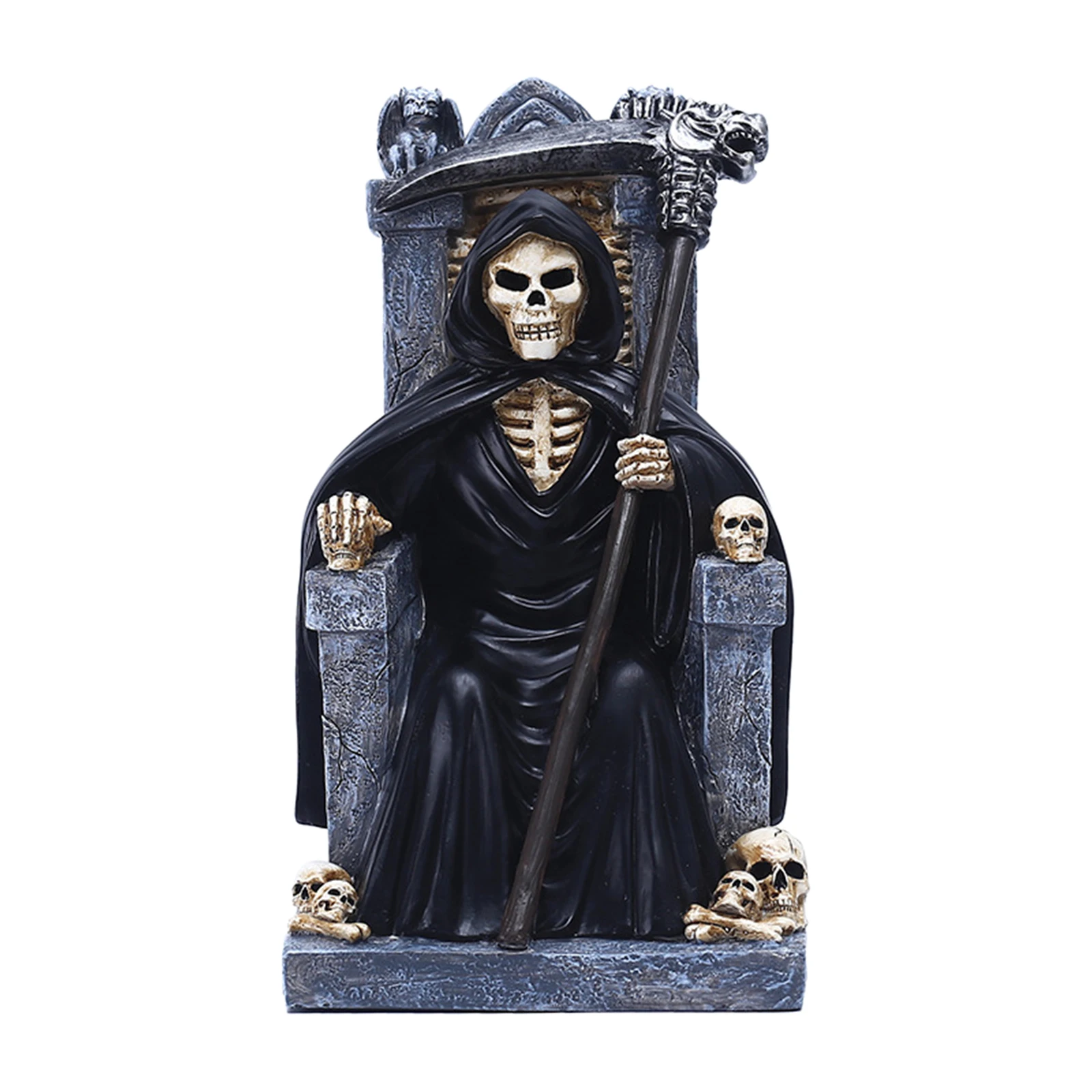 Halloween Throne Death Figurine Statue Resin Sculptures Home Garden Horror Decoration Indoor Desktop Patio Yard Porch
Halloween Throne Death Figurine Statue Resin Sculptures Home Garden Horror Decoration Indoor Desktop Patio Yard Porch
