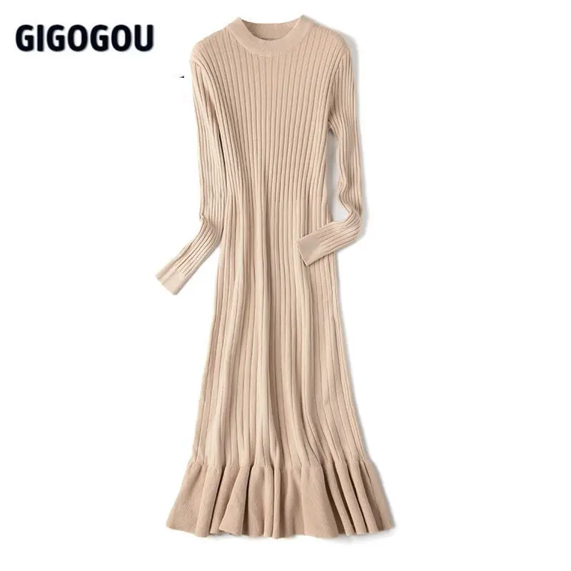 Женское длинное трикотажное платье GIGOGOU, однотонное платье-свитер с расклешенным подолом на осень и зиму, облегающее платье средней длины т...
Женское длинное трикотажное платье GIGOGOU, однотонное платье-свитер с расклешенным подолом на осень и зиму, облегающее платье средней длины т...