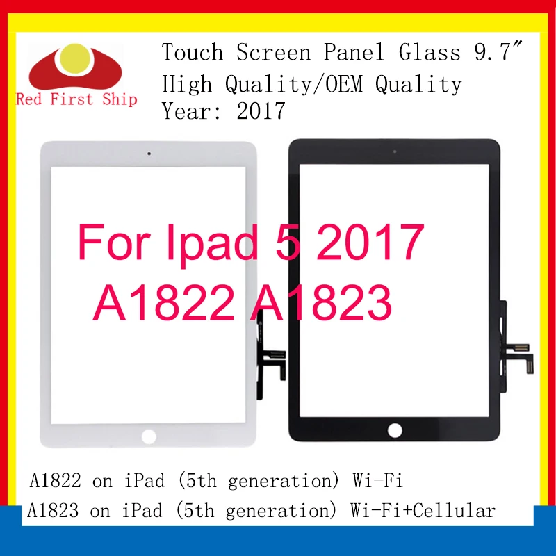 10 шт./лот для Ipad 9 7 2017 сенсорный экран дигитайзер Сенсорная панель Сенсорное