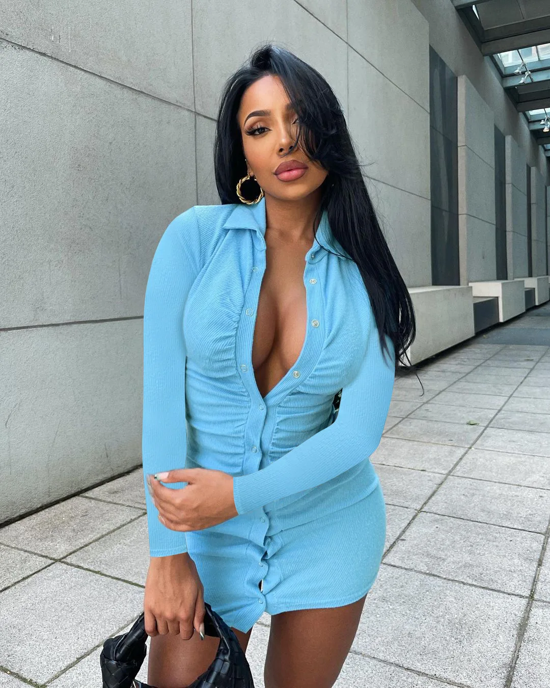 Ночной клуб Oluolin, женское однотонное платье с лацканами и длинными рукавами, наряды, однобортное пикантное мини-платье с резьбой, осенняя Но...
Ночной клуб Oluolin, женское однотонное платье с лацканами и длинными рукавами, наряды, однобортное пикантное мини-платье с резьбой, осенняя Но...