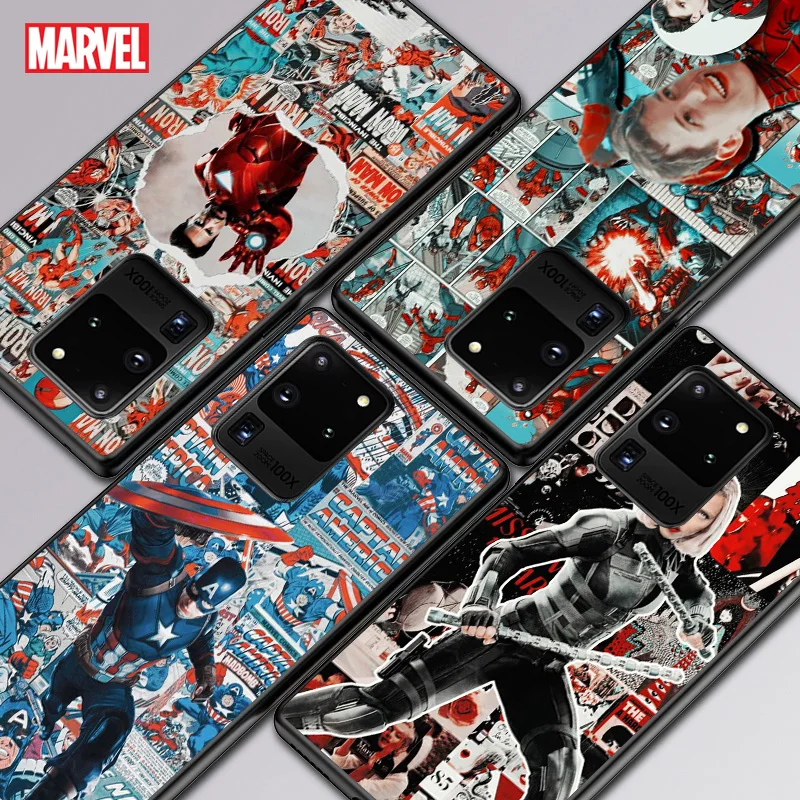 Retro Marvel Comics For Samsung A01 02 02S 11 12 21 21S 22 31 32 41 42 51 72 S20 Ultra Plus 4G 5G Black Soft phone Case
Retro Marvel Comics For Samsung A01 02 02S 11 12 21 21S 22 31 32 41 42 51 72 S20 Ultra Plus 4G 5G Black Soft phone Case