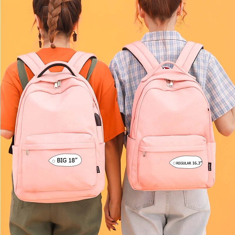 18inch Casual Waterproof Women USB Backpack Female Travel Back to School bag Student Teenage Girls Backpack Shopper Mochila
18inch Casual Waterproof Women USB Backpack Female Travel Back to School bag Student Teenage Girls Backpack Shopper Mochila