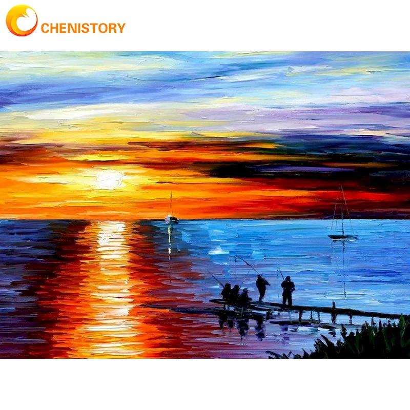 CHENISTORY Full Square Drill 5D DIY Diamond Painting Fisherman Sunset Scenery Diamond Embroidery Cross Stitch Home Decor Gift
CHENISTORY Full Square Drill 5D DIY Diamond Painting Fisherman Sunset Scenery Diamond Embroidery Cross Stitch Home Decor Gift