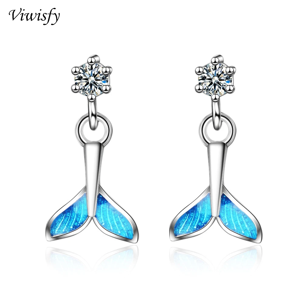 Viwisfy Vintage Fish Tail Crystal Studs 925 Sterling Silver Earrings For Woman VW21057
Viwisfy Vintage Fish Tail Crystal Studs 925 Sterling Silver Earrings For Woman VW21057