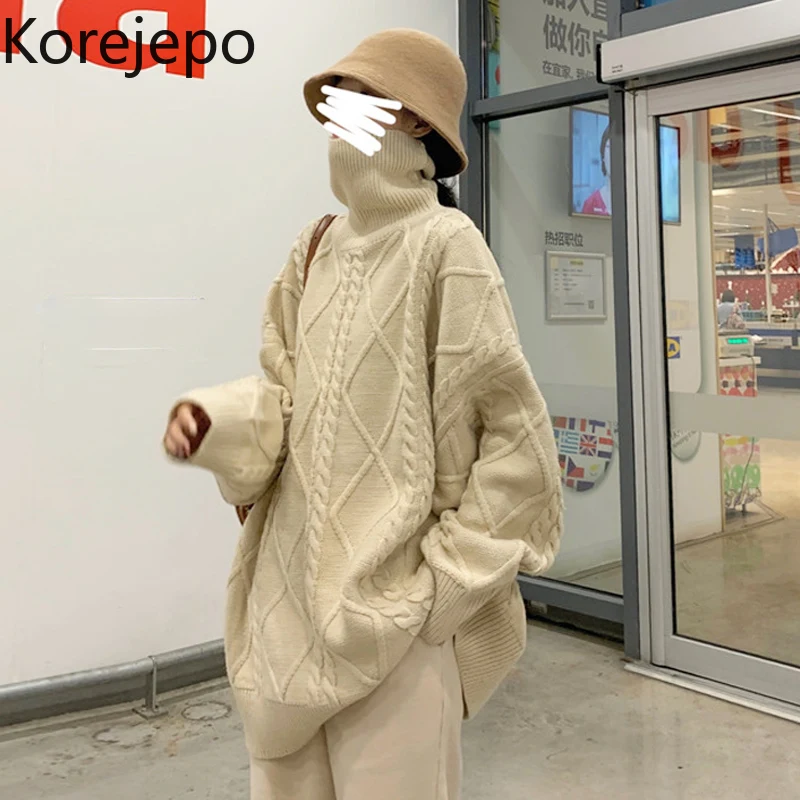 Korejepo Gentle Twist Thickened Sweater Women's Autumn Winter 2021 New Loose Soft Comfortable Long Sleeve Solid Simple Sweaters
Korejepo Gentle Twist Thickened Sweater Women's Autumn Winter 2021 New Loose Soft Comfortable Long Sleeve Solid Simple Sweaters