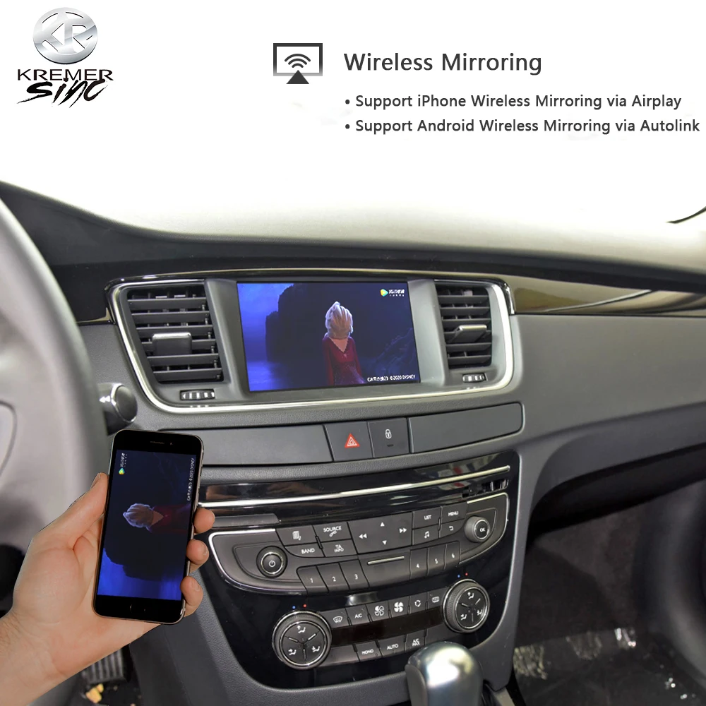 Беспроводная Модифицированная коробка CarPlay Android для Peugeot iSmart автомобильная