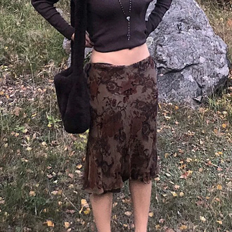 ZOVSV Harajuku Vintage Y2K A Line Midi Skirts Gothic Grunge Aesthetic Summer Low Waist Skirt Women Summer Floral Print 90s
ZOVSV Harajuku Vintage Y2K A Line Midi Skirts Gothic Grunge Aesthetic Summer Low Waist Skirt Women Summer Floral Print 90s