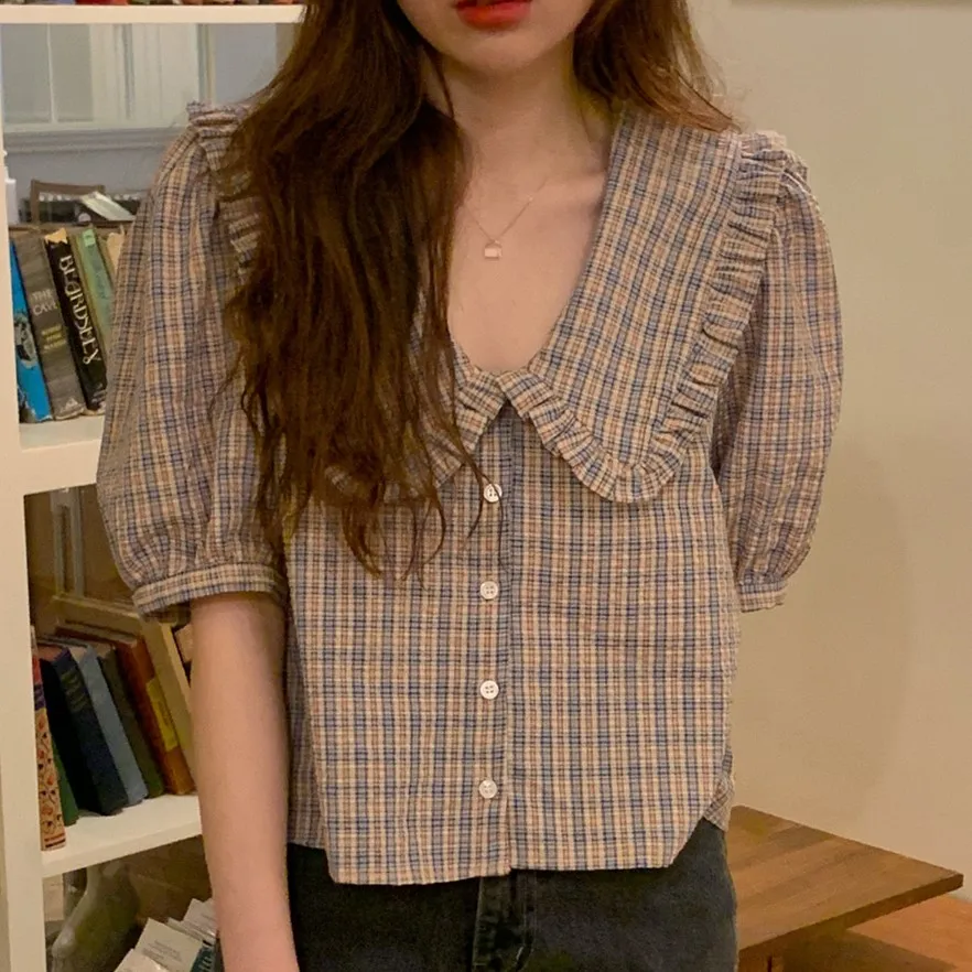 New Embroidery Lace Transparent Womens Blouses Summer Tops Femme Casual Women Shirt Short Sleeve Girls Blouse New Blusas
New Embroidery Lace Transparent Womens Blouses Summer Tops Femme Casual Women Shirt Short Sleeve Girls Blouse New Blusas