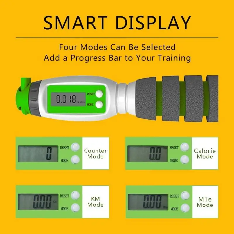 2.9m Jump Rope with Electronic Counter Professional Adjustable long non-slip ABS handle durable TPE rope sport Portable Equipmen
2.9m Jump Rope with Electronic Counter Professional Adjustable long non-slip ABS handle durable TPE rope sport Portable Equipmen