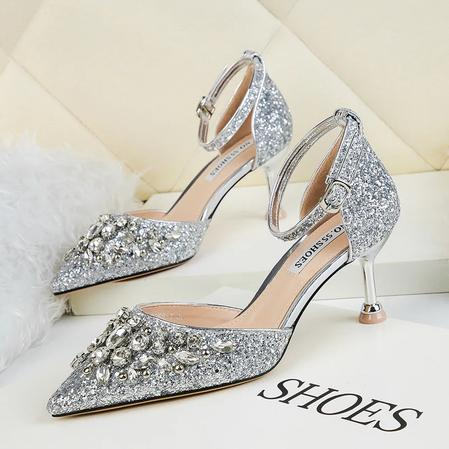 High Quality Fashion Women Pumps Diamond Excellent High Heel Ladies Shoes Party Lovely Sexy Woman Footwear
High Quality Fashion Women Pumps Diamond Excellent High Heel Ladies Shoes Party Lovely Sexy Woman Footwear
