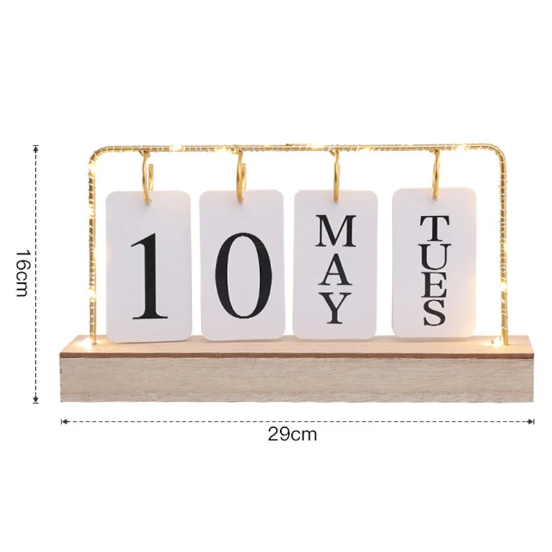 Wooden Calendar with Lamp Wrought Iron Flop Calendar Perpetual Calendar Ornaments New Creative Simple Nordic Net Red
Wooden Calendar with Lamp Wrought Iron Flop Calendar Perpetual Calendar Ornaments New Creative Simple Nordic Net Red