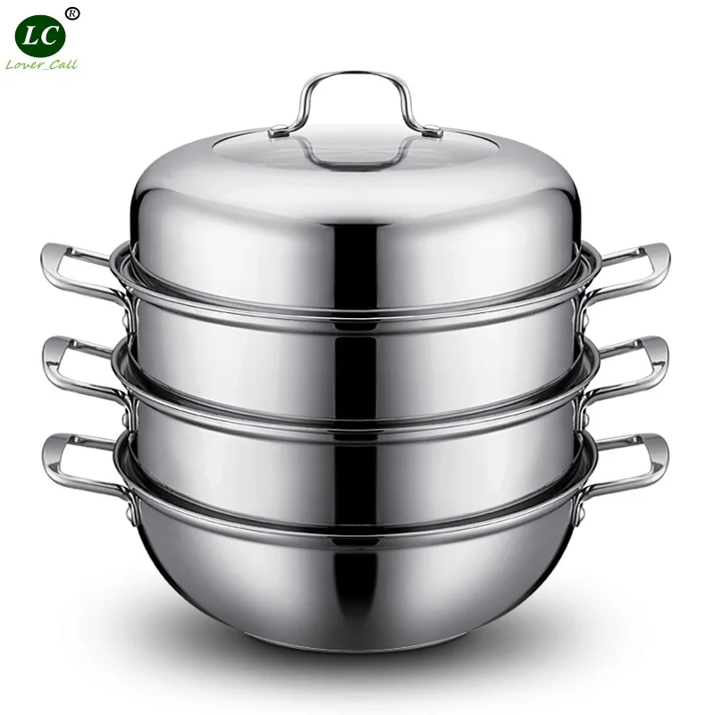 Cook Steamer pot 28cm Steamer Pots 3 layer Stainless Steel Steamer stock pot Multifunction inox cooking pot
Cook Steamer pot 28cm Steamer Pots 3 layer Stainless Steel Steamer stock pot Multifunction inox cooking pot