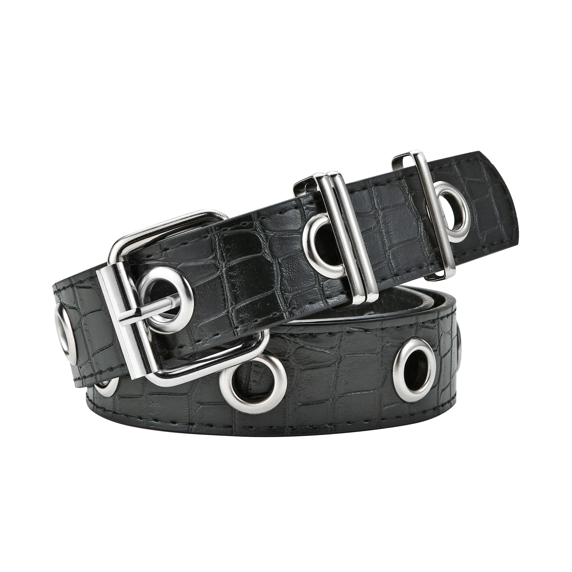 2021 Hot Fashion Harajuku Women Chain Belt Adjustable Black Single Eyelet Grommet Metal Buckle Leather Waistband Drop Shipping
2021 Hot Fashion Harajuku Women Chain Belt Adjustable Black Single Eyelet Grommet Metal Buckle Leather Waistband Drop Shipping