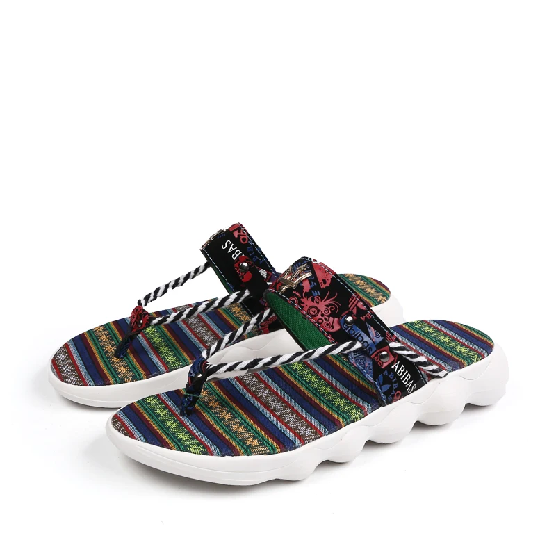 Men Slippers Summer 2020 New Rome Style Flip-Flops Nylon Rope Waterproof Non-Slip Outside Beach Casual Fashion Printing Shoes
Men Slippers Summer 2020 New Rome Style Flip-Flops Nylon Rope Waterproof Non-Slip Outside Beach Casual Fashion Printing Shoes