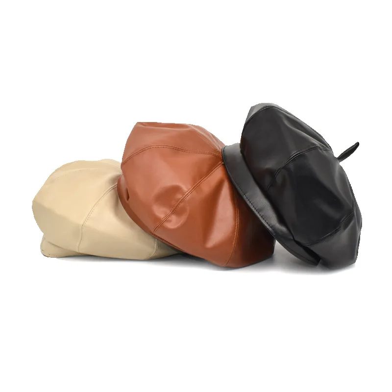 2022 New Women Patent Leather Beret Autumn And Winter Fashion Octagonal Hats 11 Colors Ladies Pumpkin Hat Painter Newsboy Caps 
2022 New Women Patent Leather Beret Autumn And Winter Fashion Octagonal Hats 11 Colors Ladies Pumpkin Hat Painter Newsboy Caps
